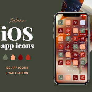 Herbst iOS 16 App Icons Pack | Icon-Ästhetikpaket | IOS 16 App-Cover, Hintergrundbilder und Startbildschirm Herbst