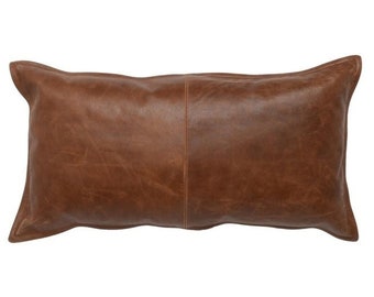 Leather Pillow Cover Etsy