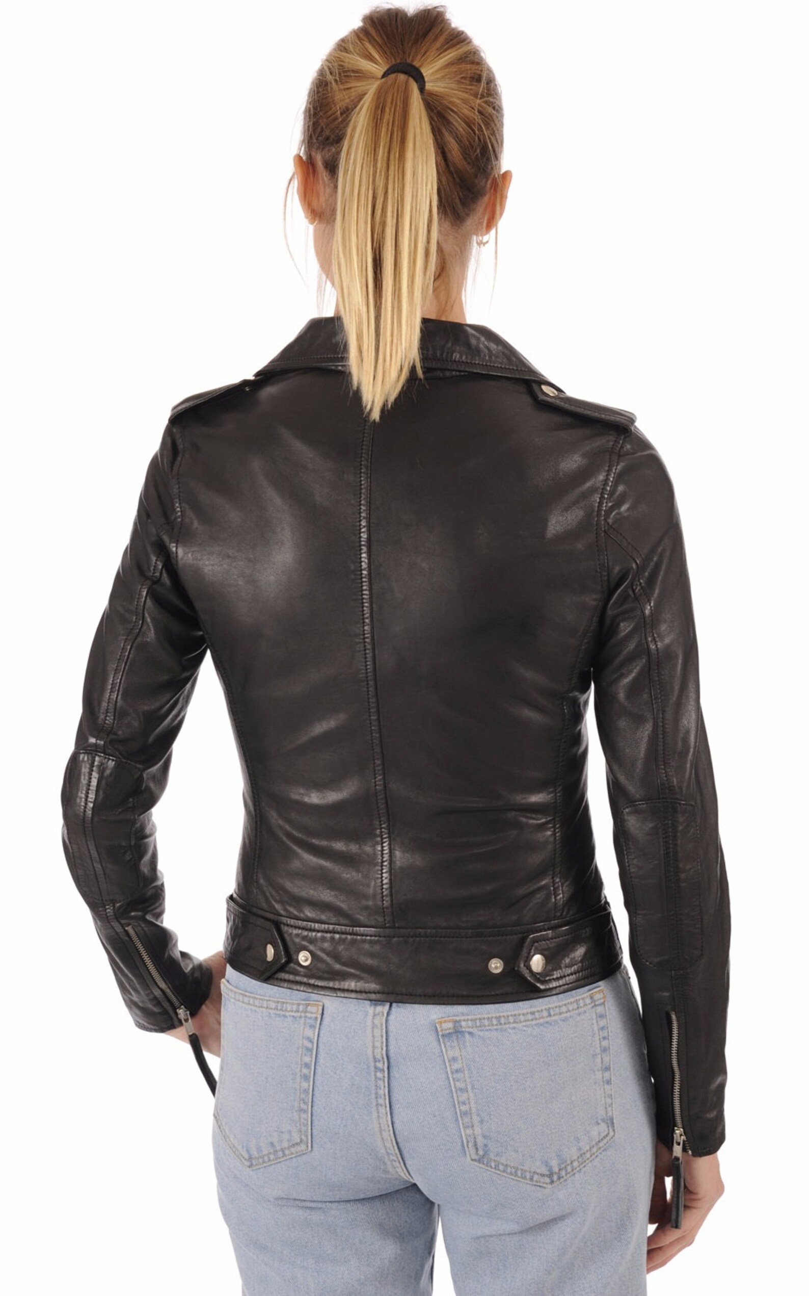 SkinOutfit Women Leather Jacket Bomber Biker Genuine Lambskin | Etsy