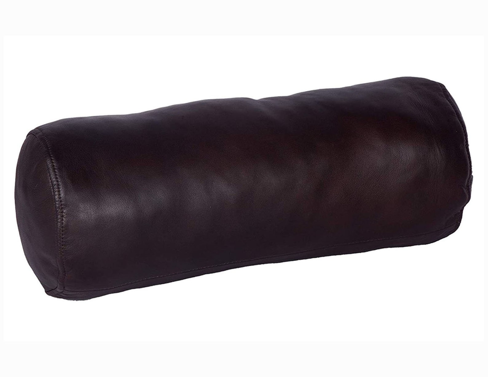 Genuine Leather Bolster Pillow Cushion Cover Yoga Neck Roll Etsy