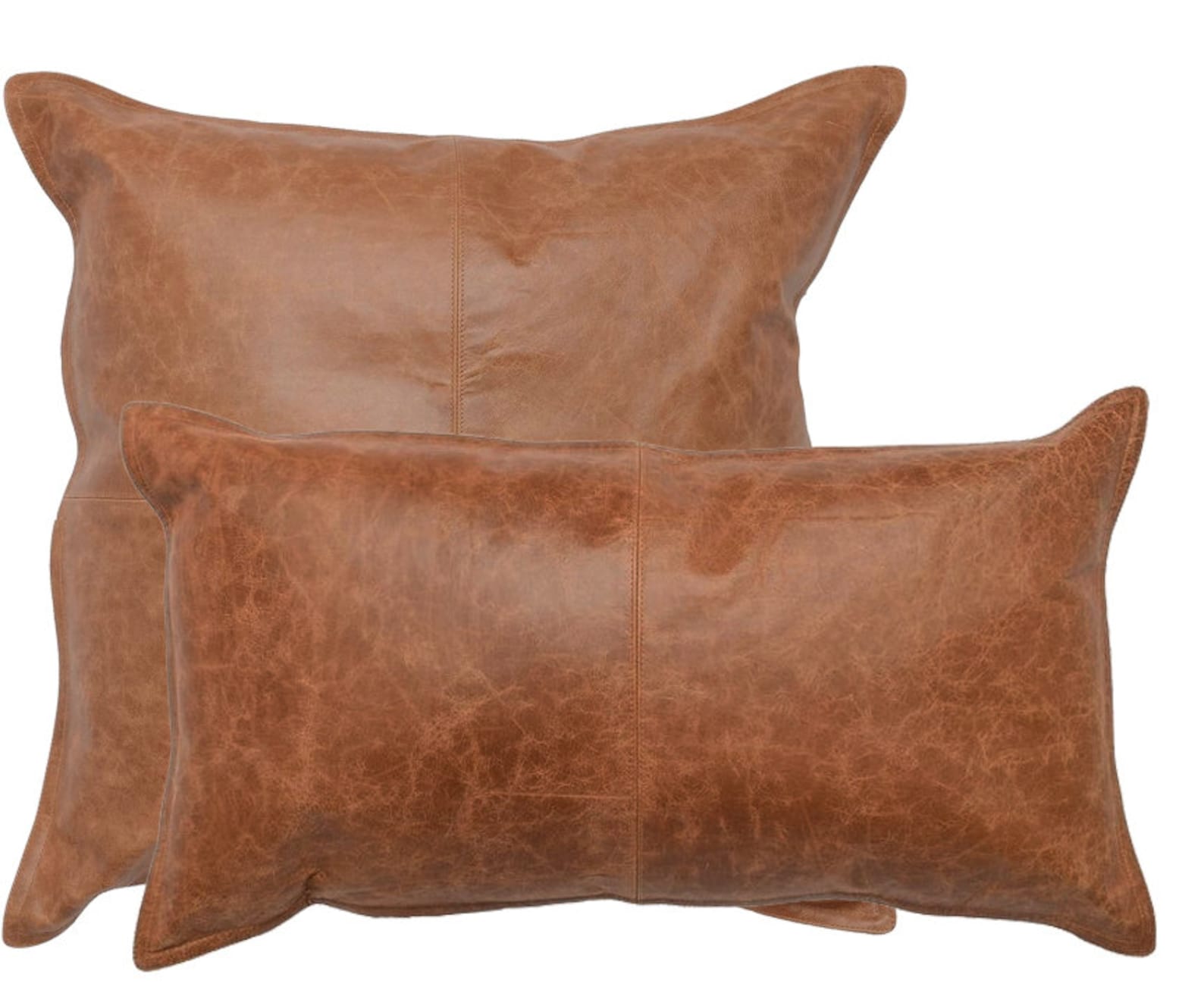 Genuine Leather Pillow Cover Cushion Pillow Cover Living | Etsy