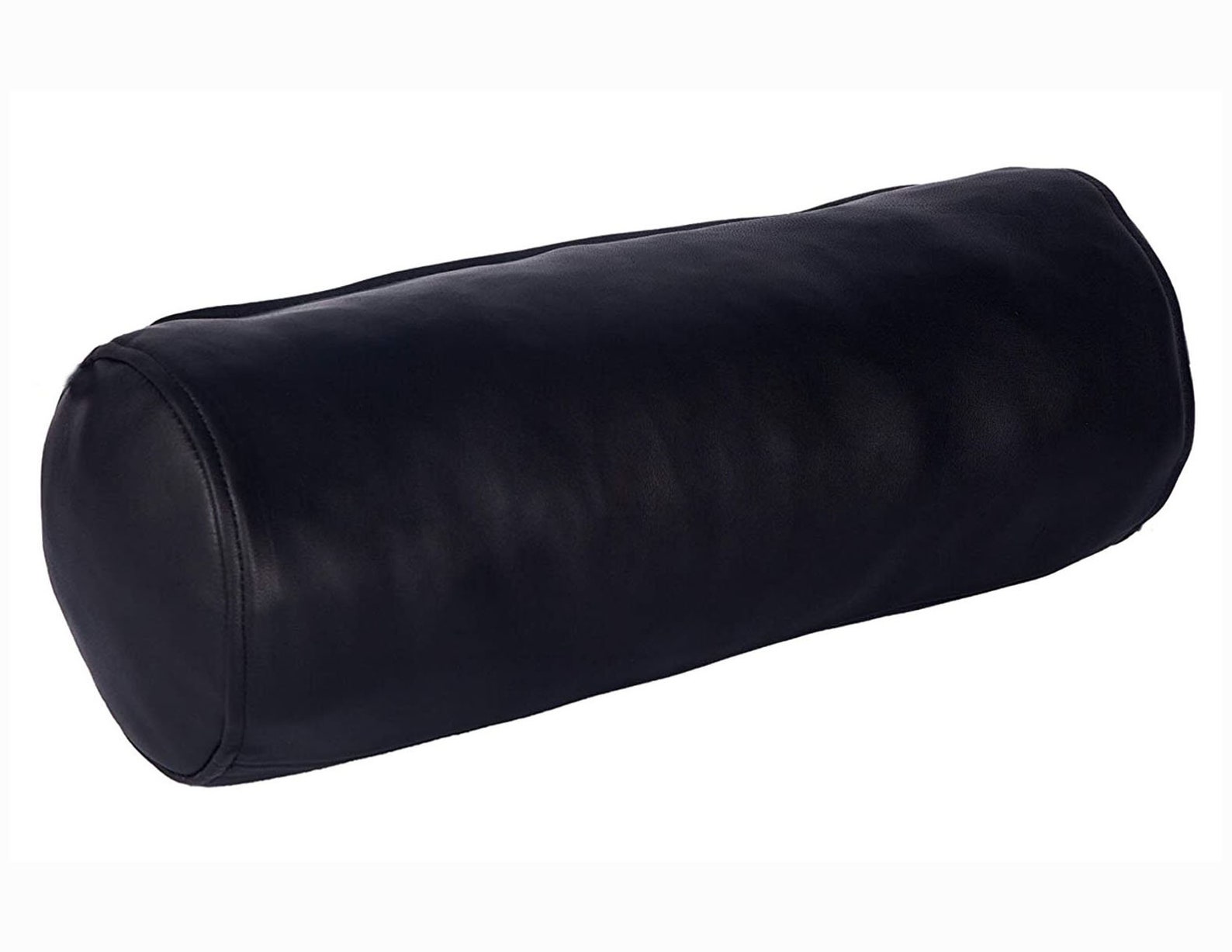 Genuine Leather Bolster Pillow Cushion Cover Yoga Neck Roll Etsy