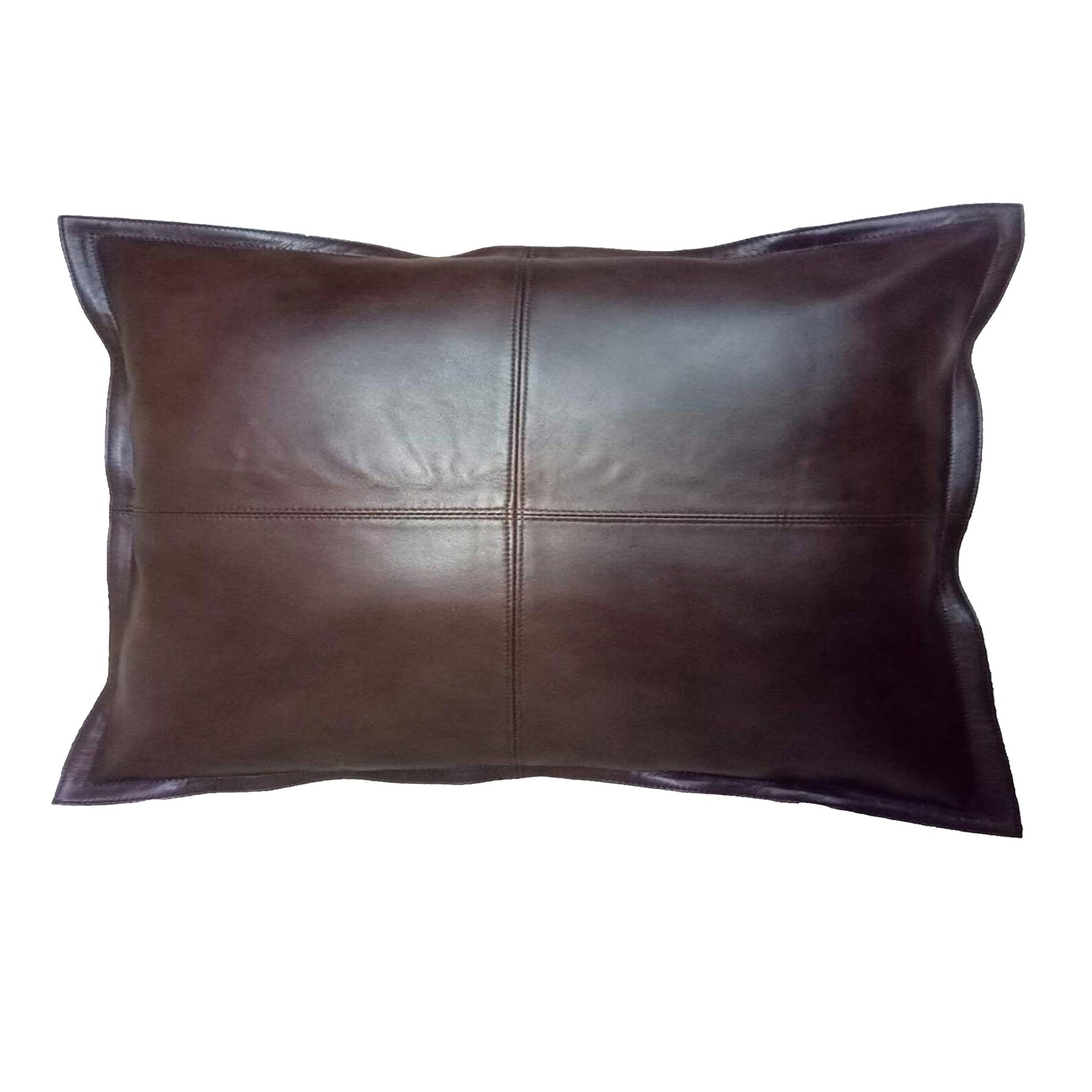 Genuine Leather Pillow Cover Cushion Pillow Cover Living Etsy