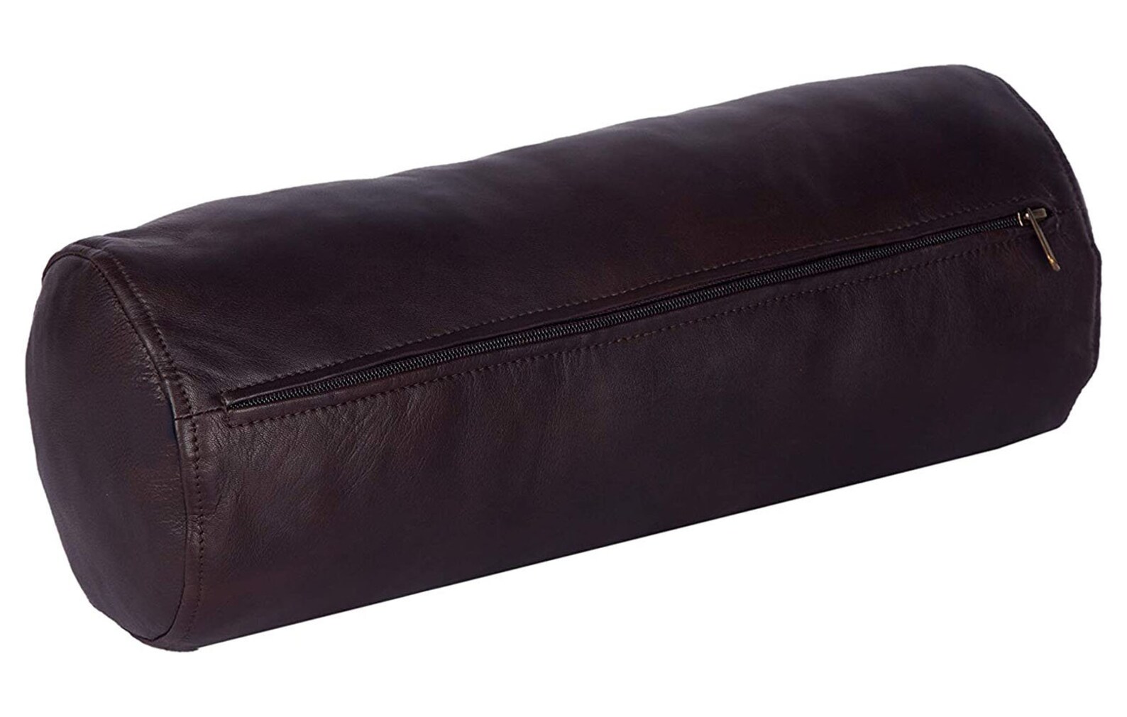 Genuine Leather Bolster Pillow Cushion Cover Yoga Neck Roll Etsy