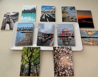 Vancouver Postcard Set, 5 BC Photography Postcards, Local Vancouver Post Cards. Travel Gifts,