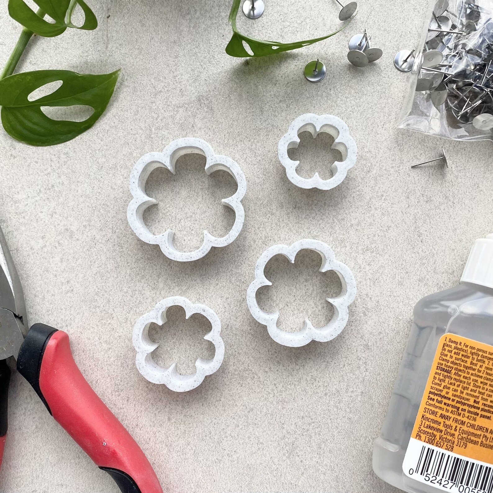 Flower Cutter Set 4pcs Etsy