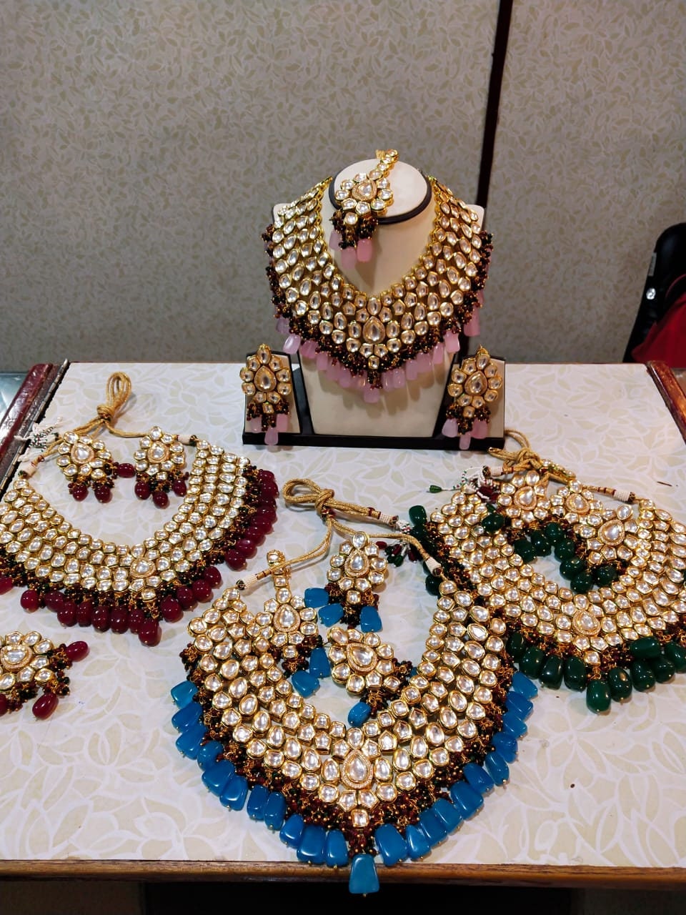 Bridal Kundan Necklace Set Customizable 