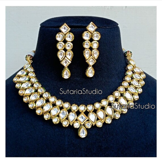 Kundan Necklace Set Meenakari Kundan 