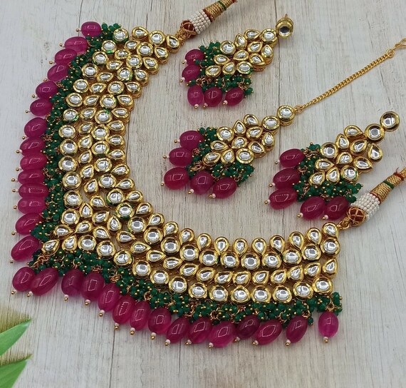 Sabyasachi Designer Kundan Set Green 