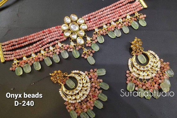 Simple Kundan Choker Pastel Kundan 