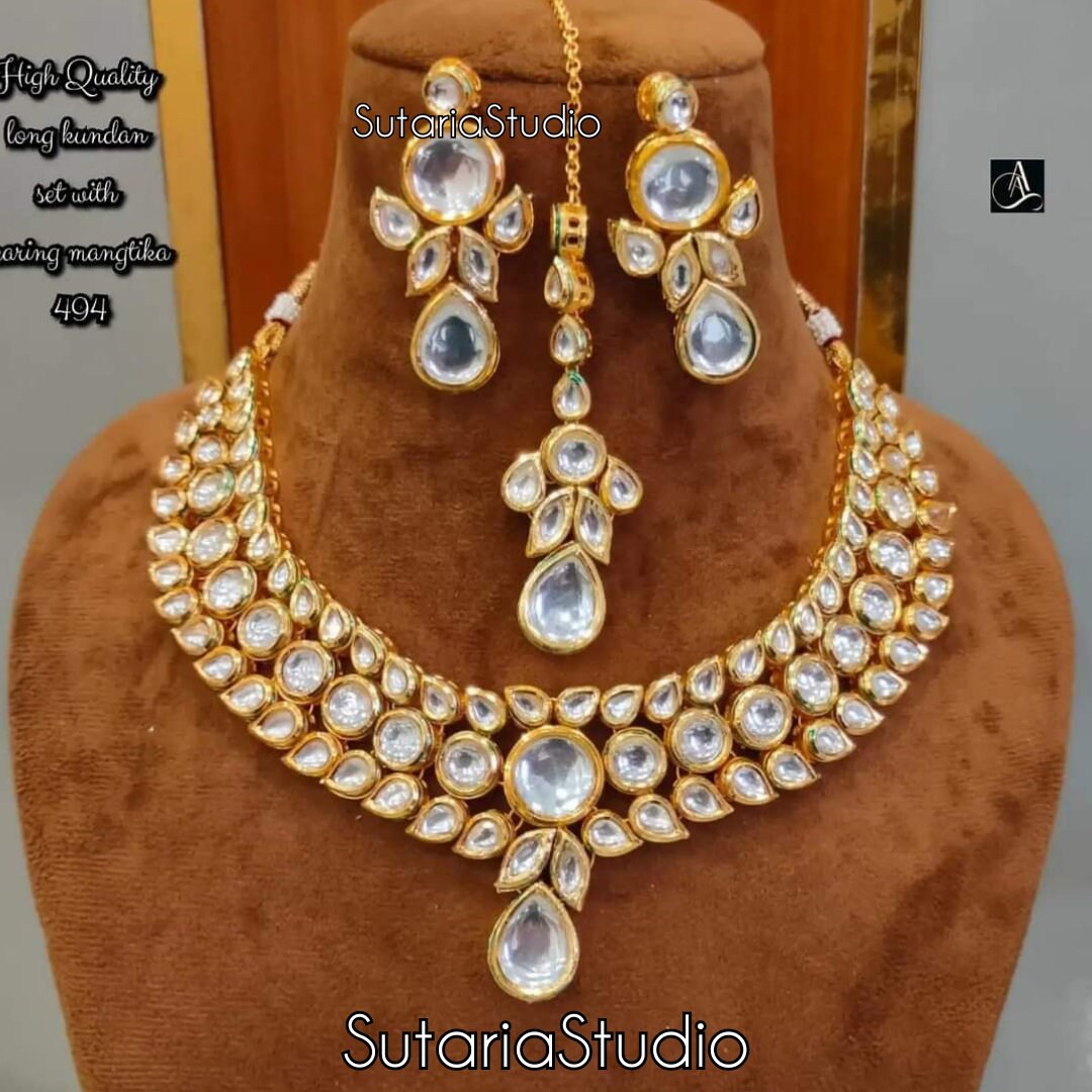 Kundan Necklace Set Meenakari Kundan 