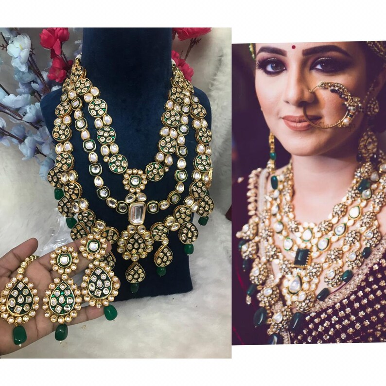 Royal Bridal Kundan Jewelry Bridal Kundan Haar Designer Etsy