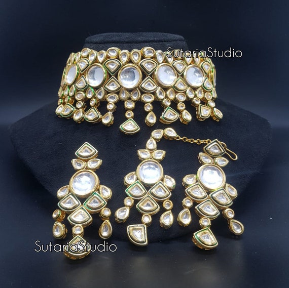 Royal Kundan Choker Set Simple Kundan 
