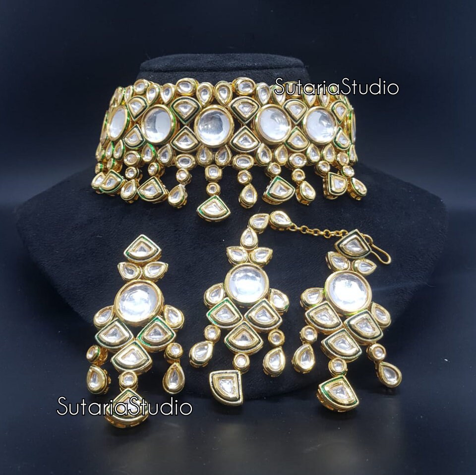Royal Kundan Choker Set Simple Kundan 