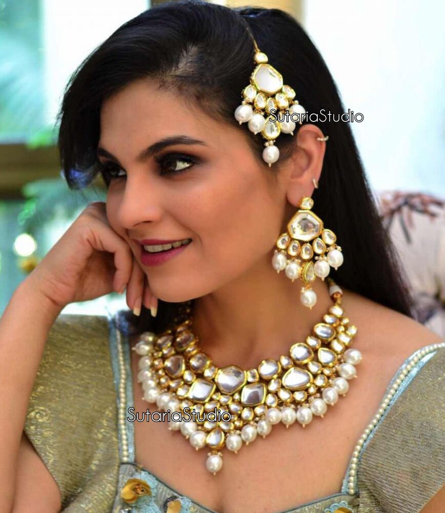 Sabyasachi Designer Kundan Set Green 