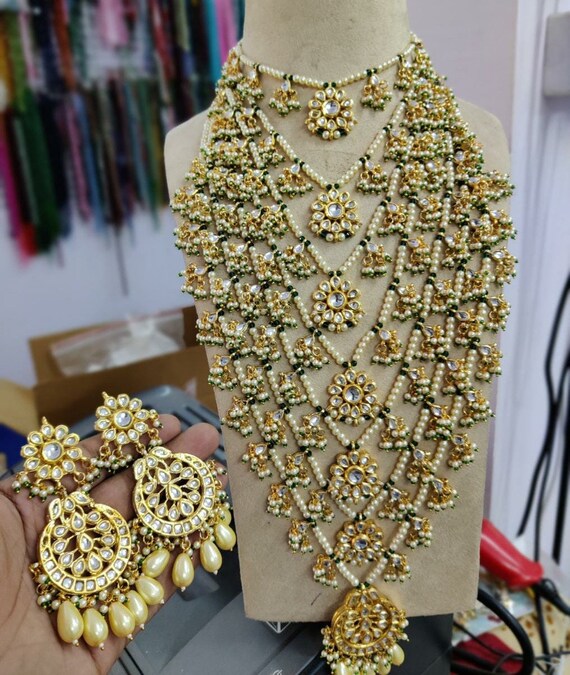 Pearl Rani Haar Kundan Rani Haar Kundan Haar Layered Kundan