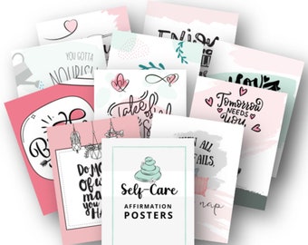 Self Care Wall Art | Printable Posters | Positive Art Prints