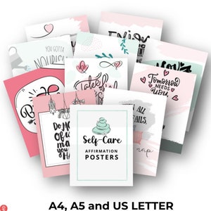 Self Care Wall Art | Printable Posters | Positive Art Prints