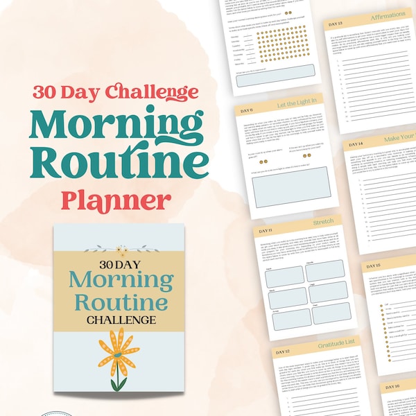 Morning Routine Challenge | Printable Win the Day Workbook