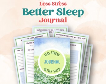 Stress & Sleep Journal: Guided Prompts (PDF Download)