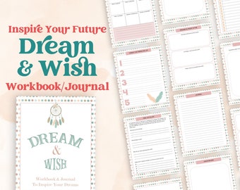 Printable Dream and Wish Workbook and Journal | Manifest Journal | Dream Workbook