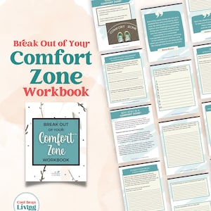 Printable Growth Mindset Workbook | Step Out of Your Comfort Zone | Personal Development