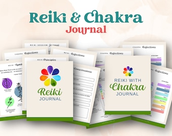 Reiki Self-Practice Journal | Printable Reiki Session Journal | Chakra Guide