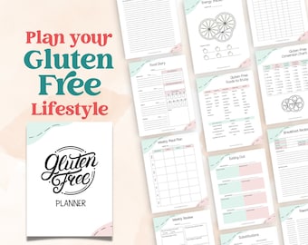 Gluten-Free Planner | Printable IBS and Celiac Journal | Food Tracking