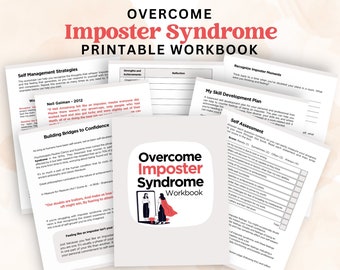 Printable Overcome Imposter Syndrome Workbook | Worksheets for Healing Self-Doubt and Gaining Confidence