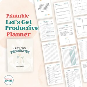 Printable Productivity Planner | Time Management Tracking | Daily and Weekly Agenda Planning