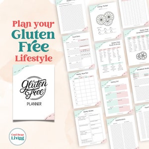Glutenvrije planner | Afdrukbaar IBS- en coeliakiedagboek | Voedsel volgen