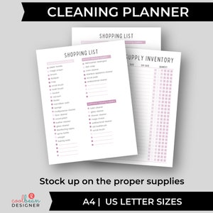 printable all-season cleaning planner
