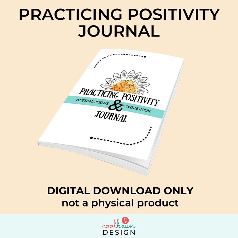 Printable Practicing Positivity Workbook Journal - Etsy