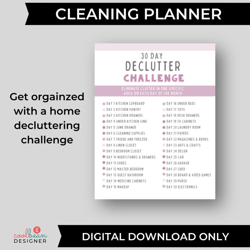 printable all-season cleaning planner