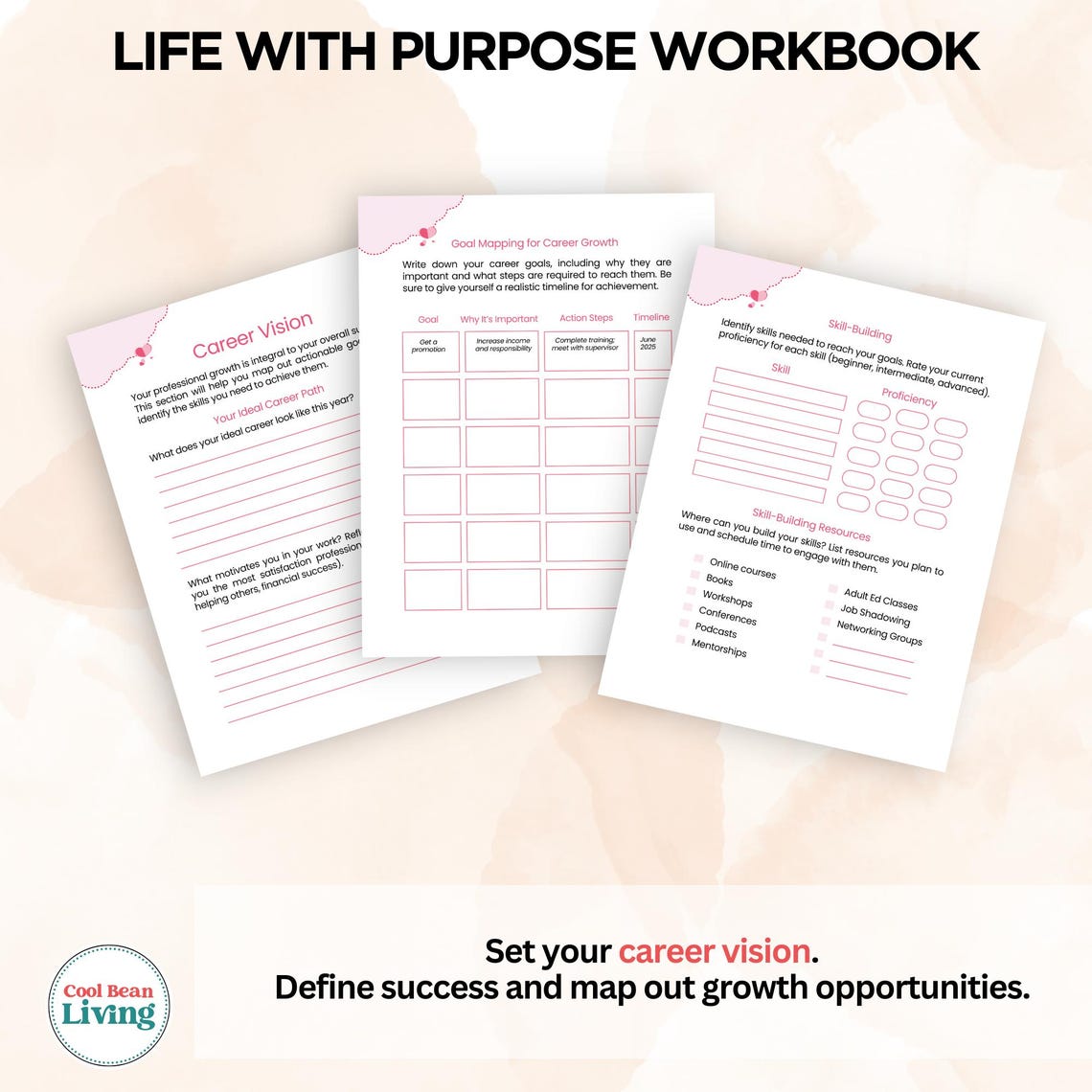 Life Purpose Worksheet.pdf Life With Purpose Workbook | Printable Self-discovery Journal ...
