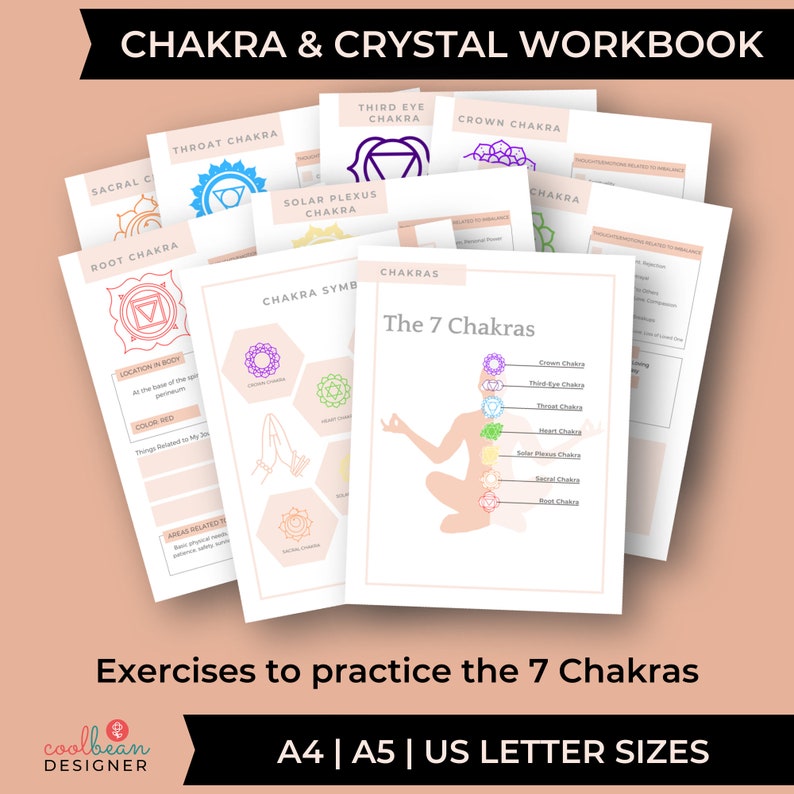 Beginners Chakra & Crystal Healing Workbook | Printable Visualization ...