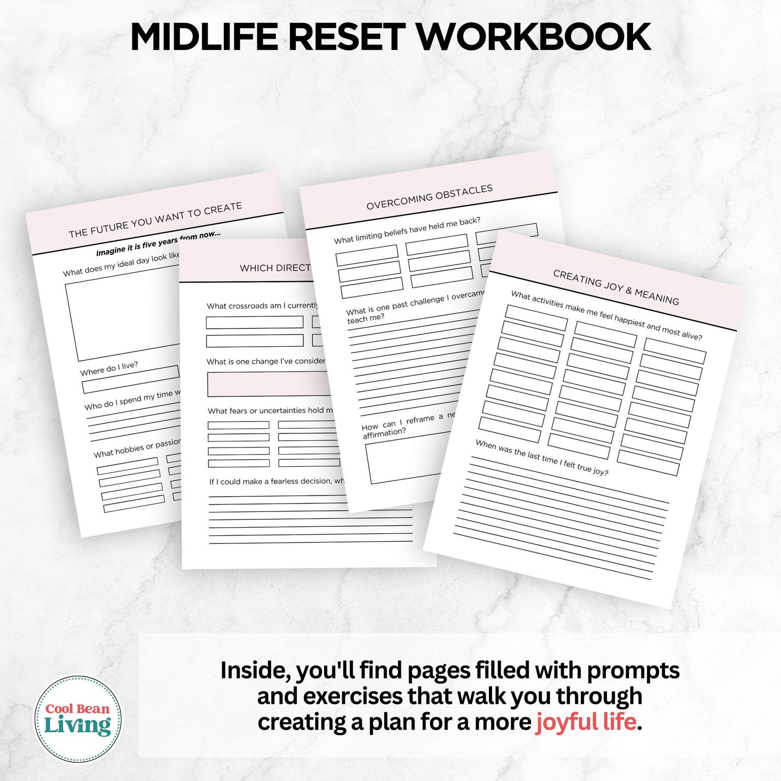 Midlife Reset Workbook PDF | Printable Guided Journal for Midlife ...