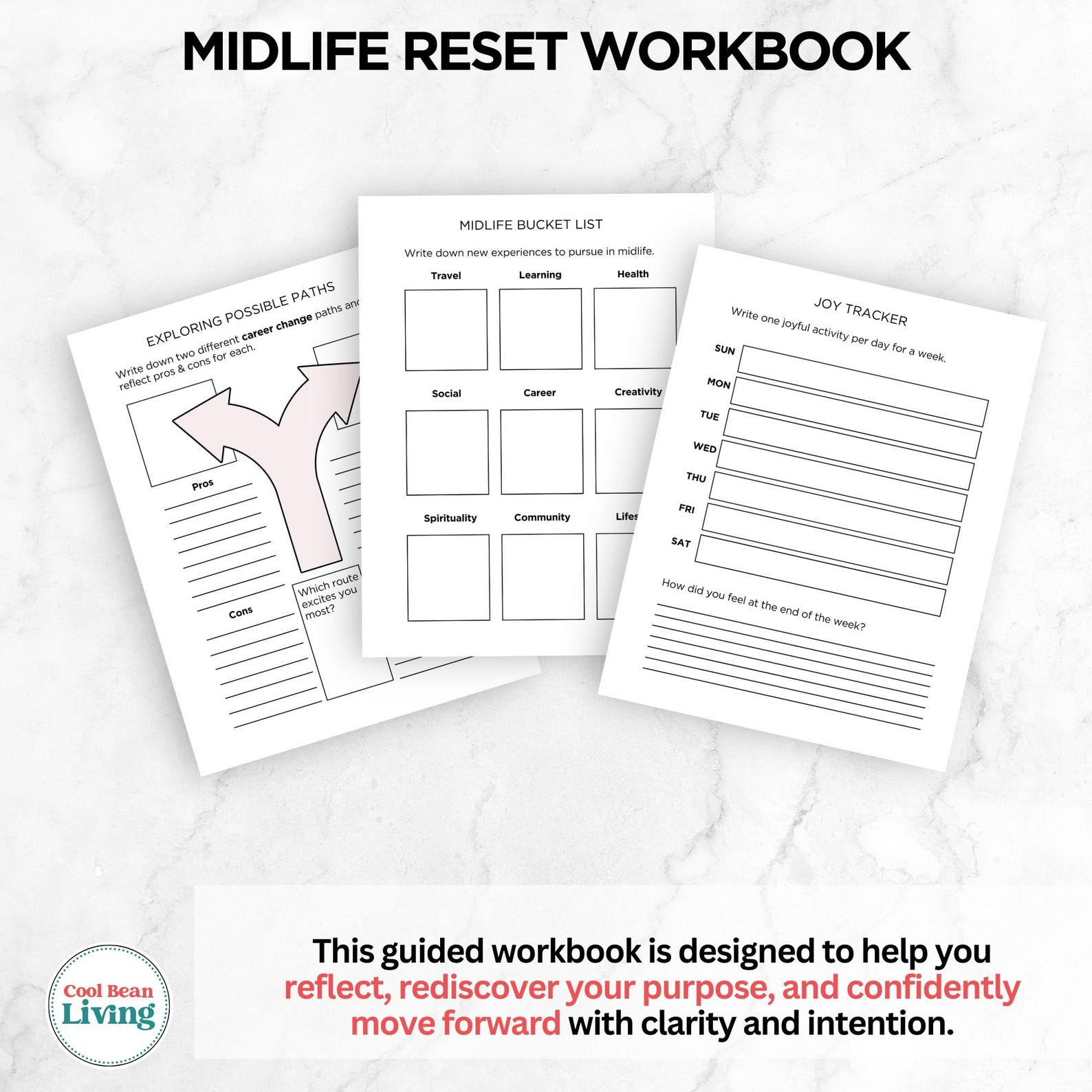Midlife Reset Workbook PDF | Printable Guided Journal for Midlife ...