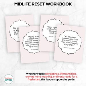 Midlife Reset Workbook PDF | Printable Guided Journal for Midlife ...