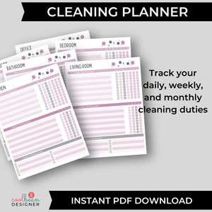 printable all-season cleaning planner