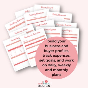 build your business and buyer profiles, track expenses, set goals, and work on daily, weekly, and monthly planning