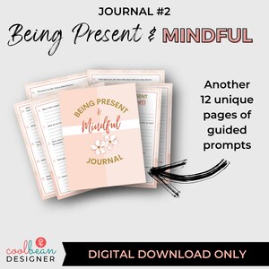 Everyday Mindfulness Journal Set | Self-Care & Wellness Printables | Living In The Moment image 5