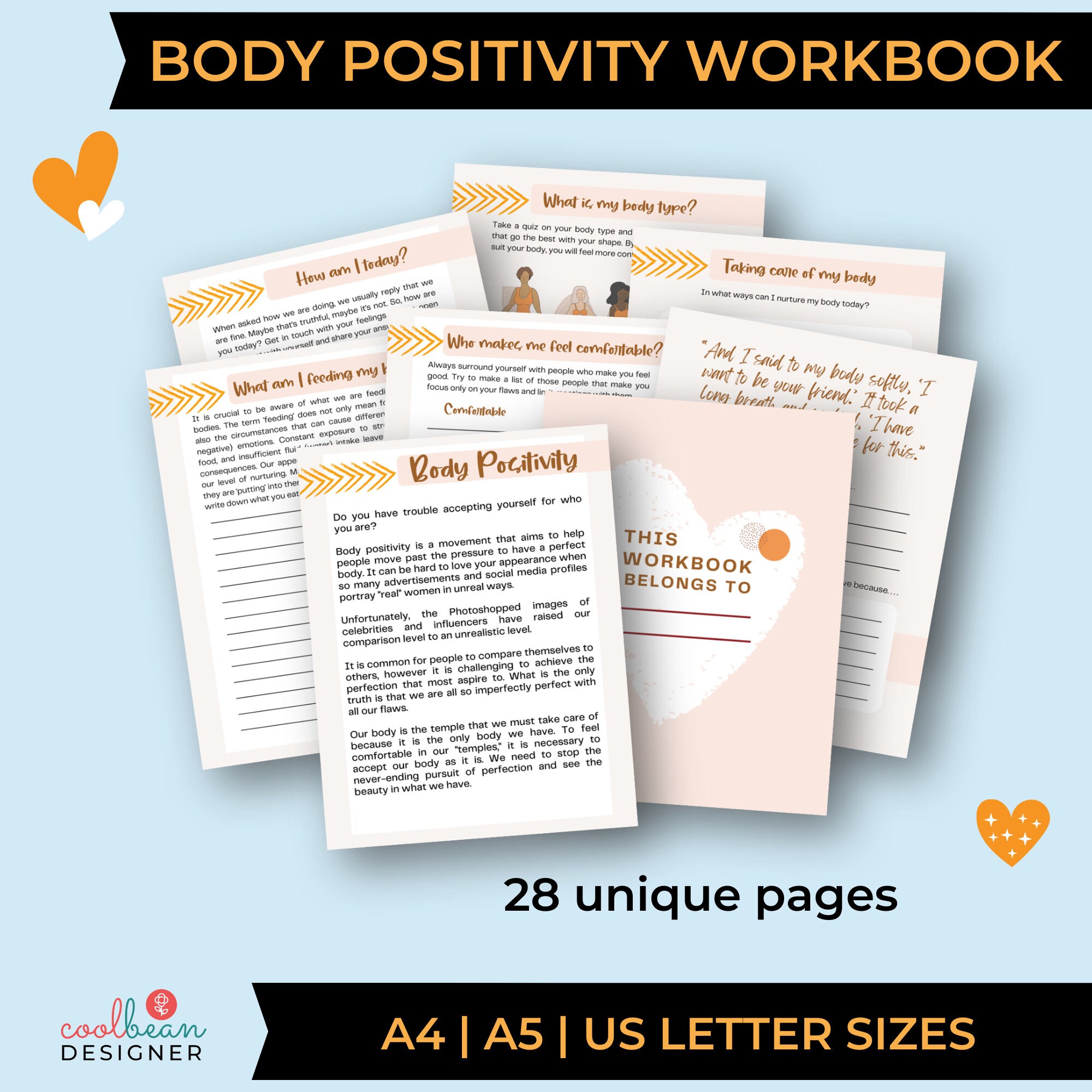 Body Positivity Workbook: Exercises & Reflections - zyu53un
