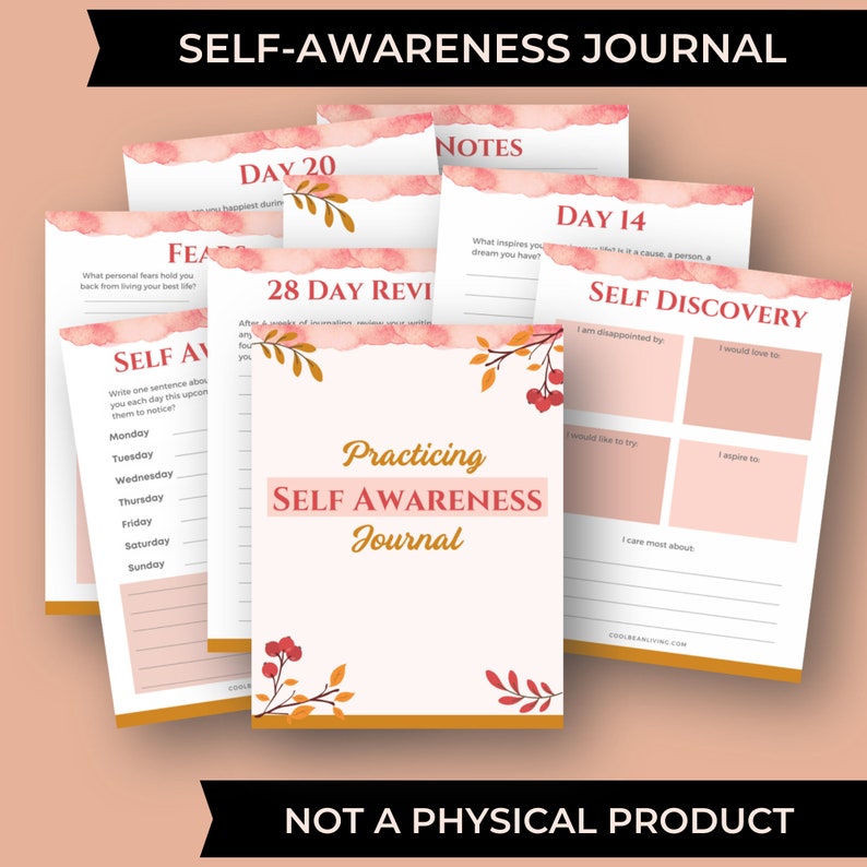 printable self-awareness journal