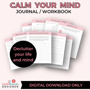declutter your mind with this workbook/journal