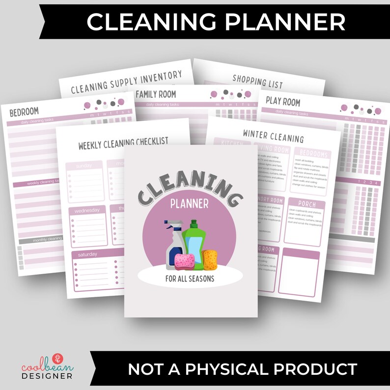 printable all-season cleaning planner