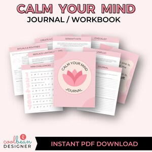 Calm your mind printable workbook/journal