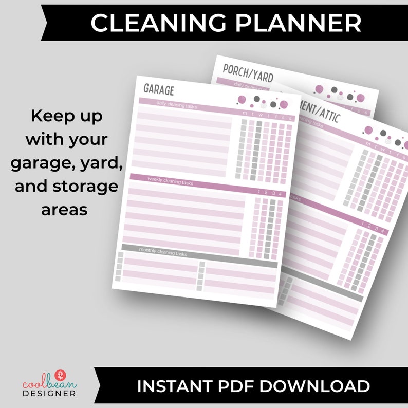 printable all-season cleaning planner