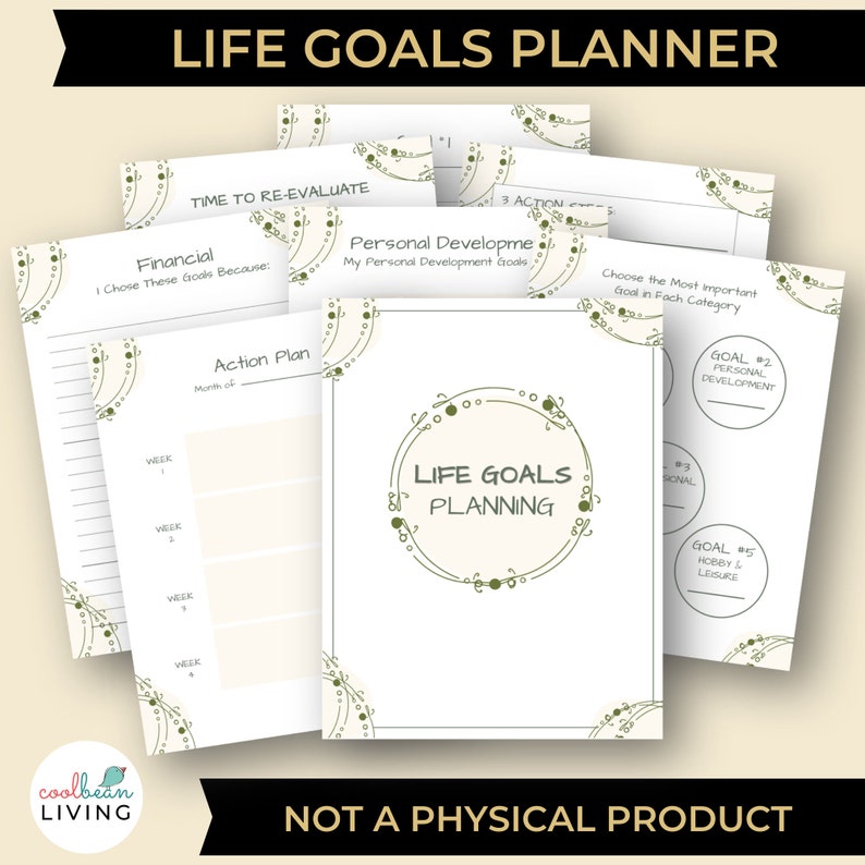 Life Goals Printable Planner