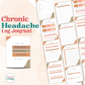 Chronic Headache Tracker | Printable Migraine Journal | Pain Tracking Log